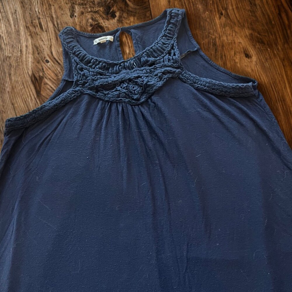 Women's Navy blue sleeveless top-Size L